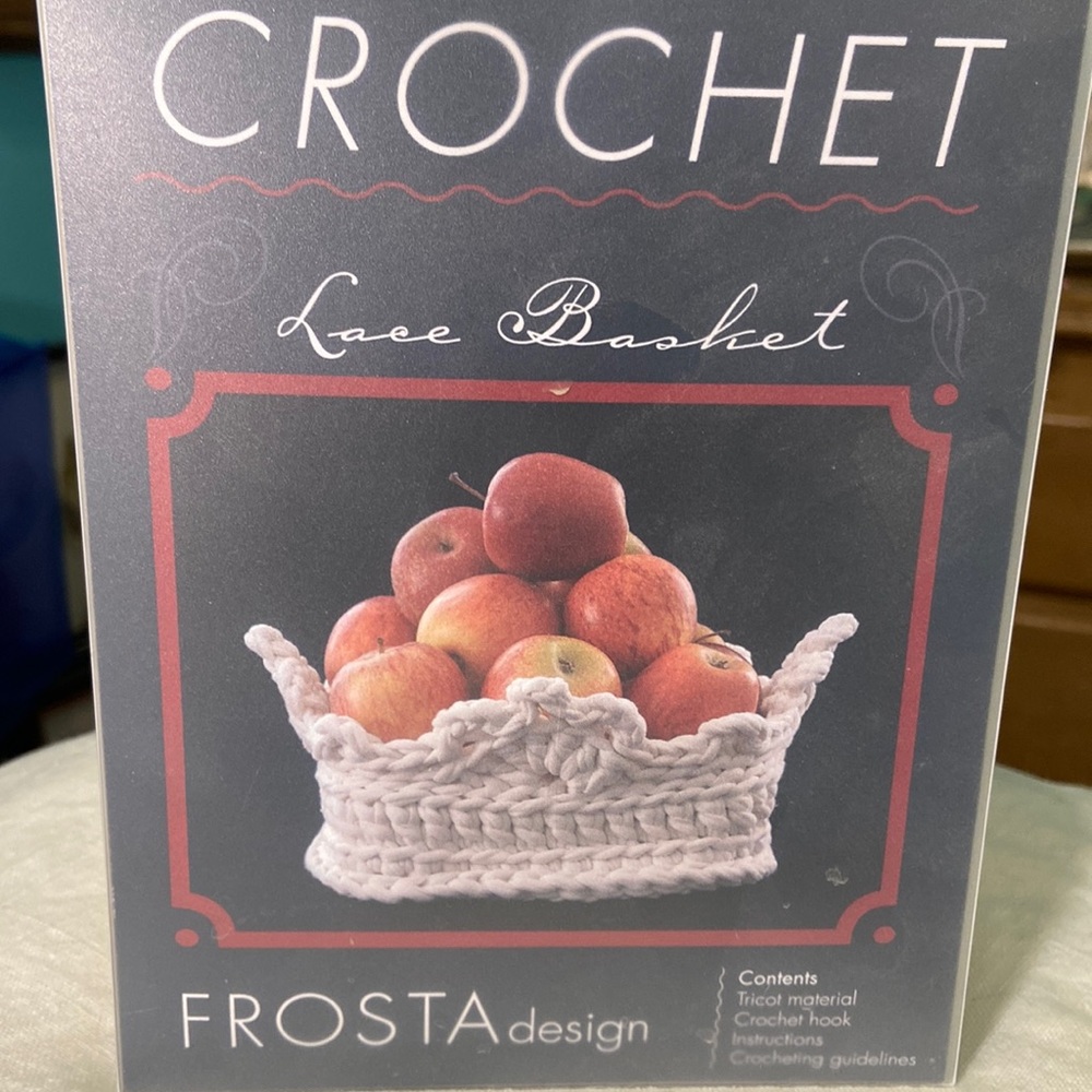 Complete set to make beautiful crochet bowl!